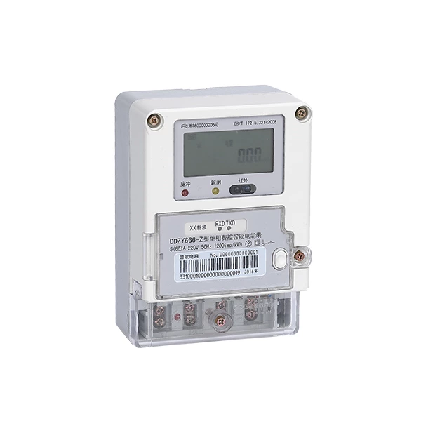 Compteur d'énergie Intelligent monophasé, contrôle à distance des frais, module de commutation à distance interne/externe, DDZY666