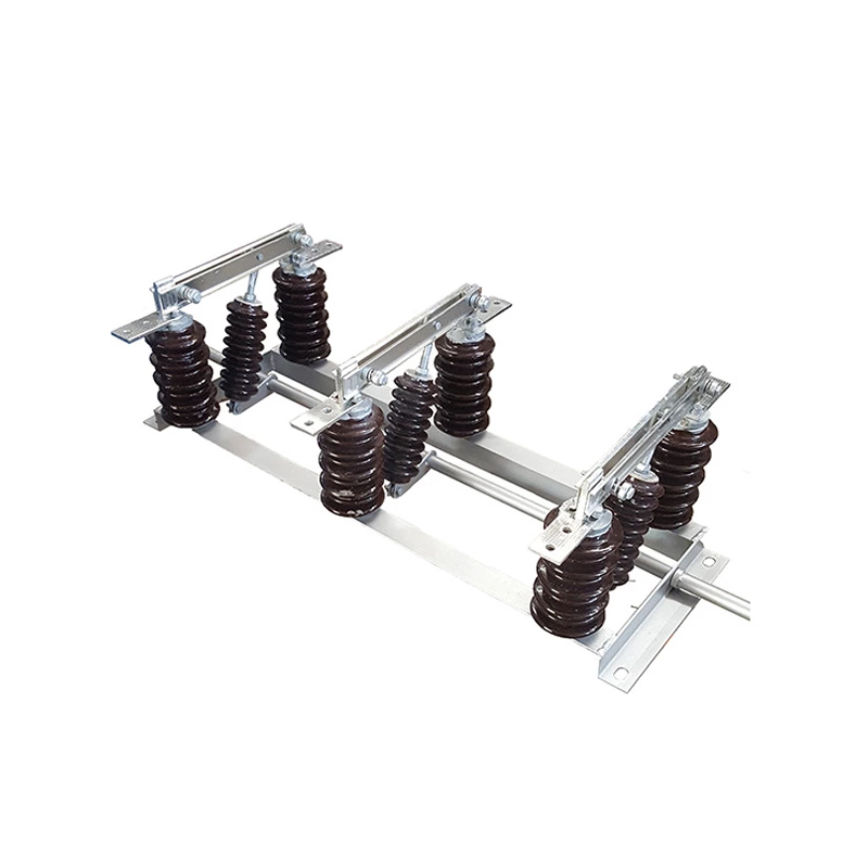 Interrupteur à couteau d'isolement de sous-station de ligne 10 kV de type GW1-12, courant 630 A, interrupteur à couteau d'isolement de type vertical GW1-12