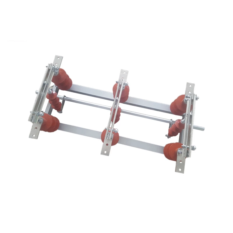Interrupteur à couteau d'isolement de sous-station de ligne 10 kV de type GW1-12, courant 630 A, interrupteur à couteau d'isolement de type vertical GW1-12