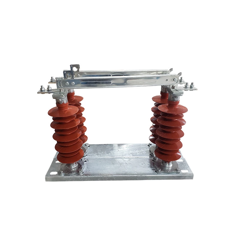 Interrupteur d'isolement haute tension en caoutchouc de silicone composite Hgw9-35/630a, type de ligne 35 kV, type de centrale électrique, interrupteur à couteau d'isolement