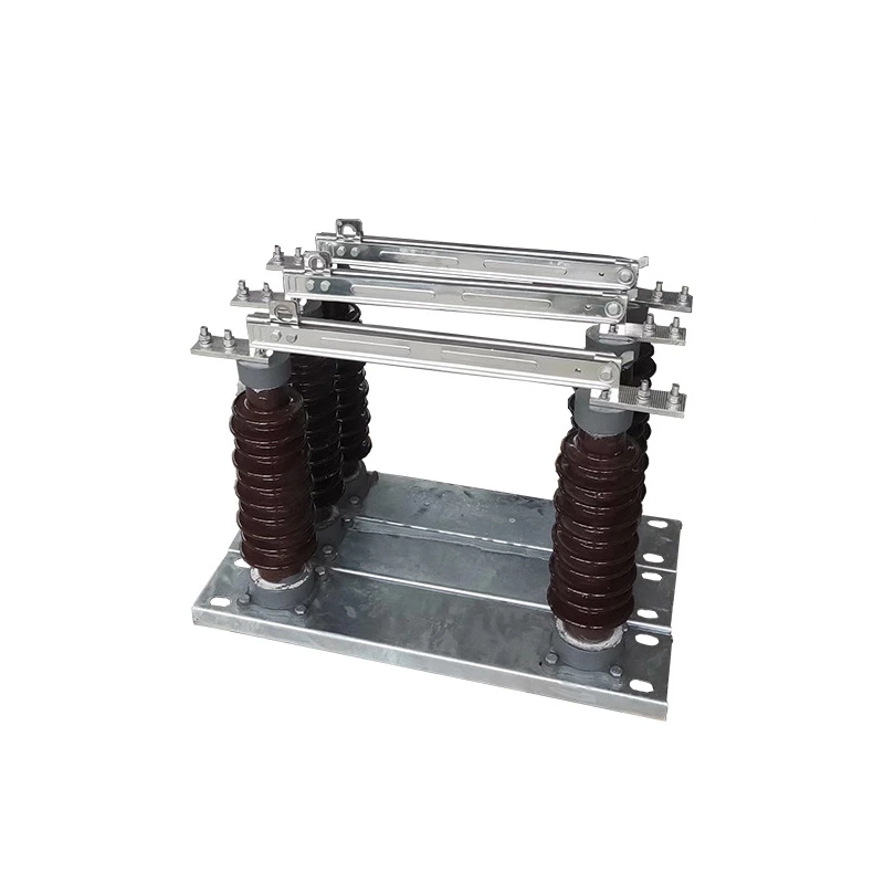 Interrupteur d'isolement haute tension en caoutchouc de silicone composite Hgw9-35/630a, type de ligne 35 kV, type de centrale électrique, interrupteur à couteau d'isolement