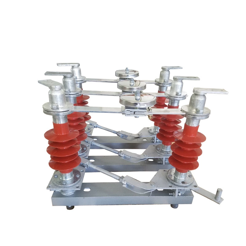 Sectionneur haute tension extérieur 15 kV dédié aux chemins de fer, série GW4, interrupteur d'isolement GW4-15TQ