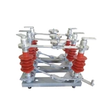 Sectionneur haute tension extérieur 15 kV dédié aux chemins de fer, série GW4, interrupteur d'isolement GW4-15TQ