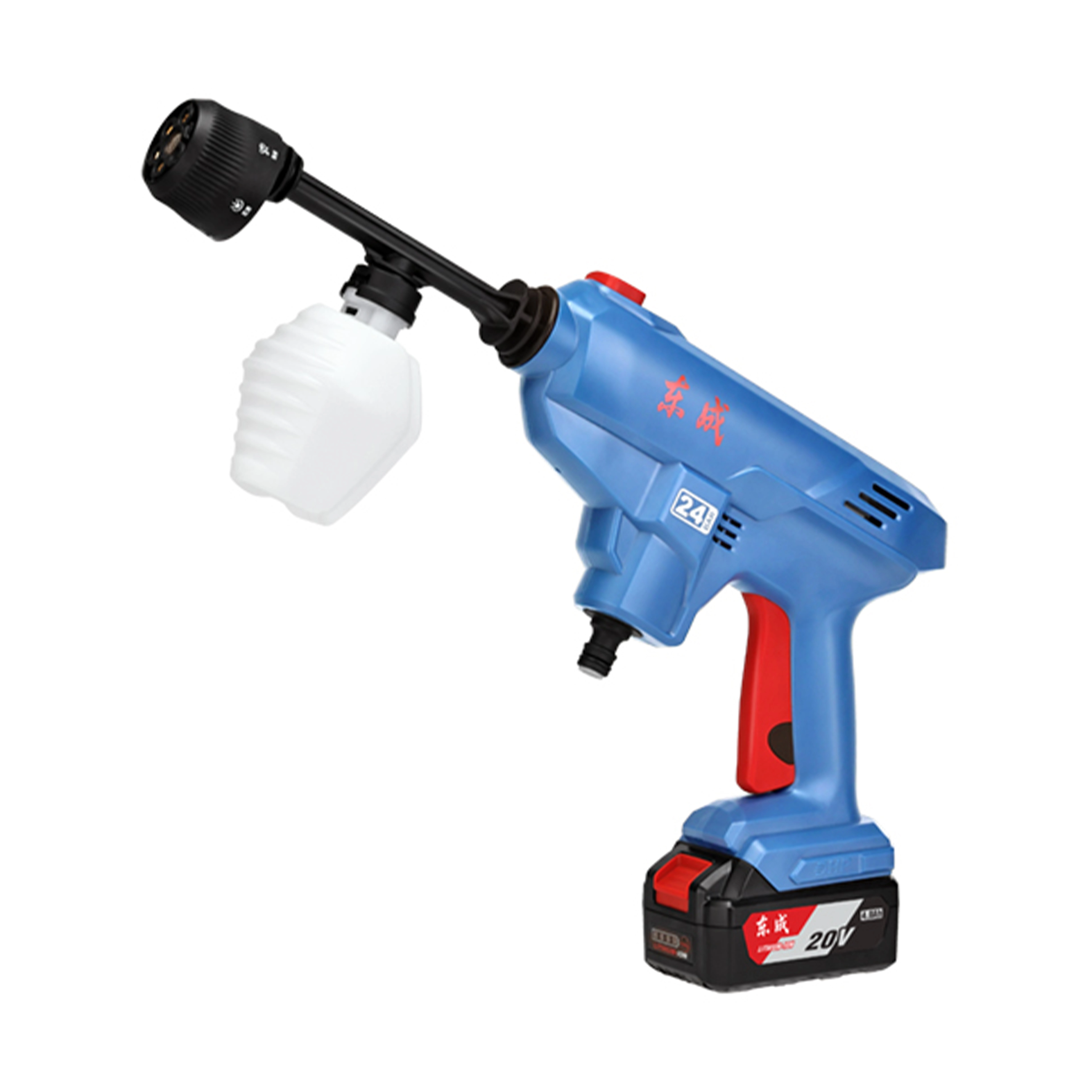 Pistolet de lavage de voiture rechargeable (Dongcheng) DCQW3/2sdm 20 V/4,0 Ah, une batterie, un chargeur, 1 unité
